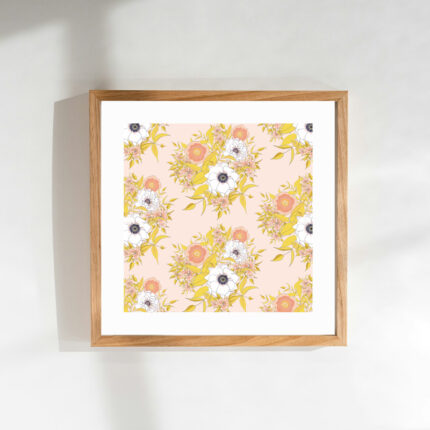 Affiche "Bouquets XL Yellow Chamallow" Papier qualité musée